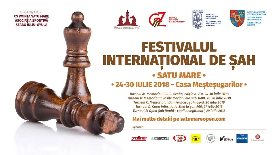 Casa Meşteşugarilor găzduiește Festivalul Internaţional de Şah Satu Mare