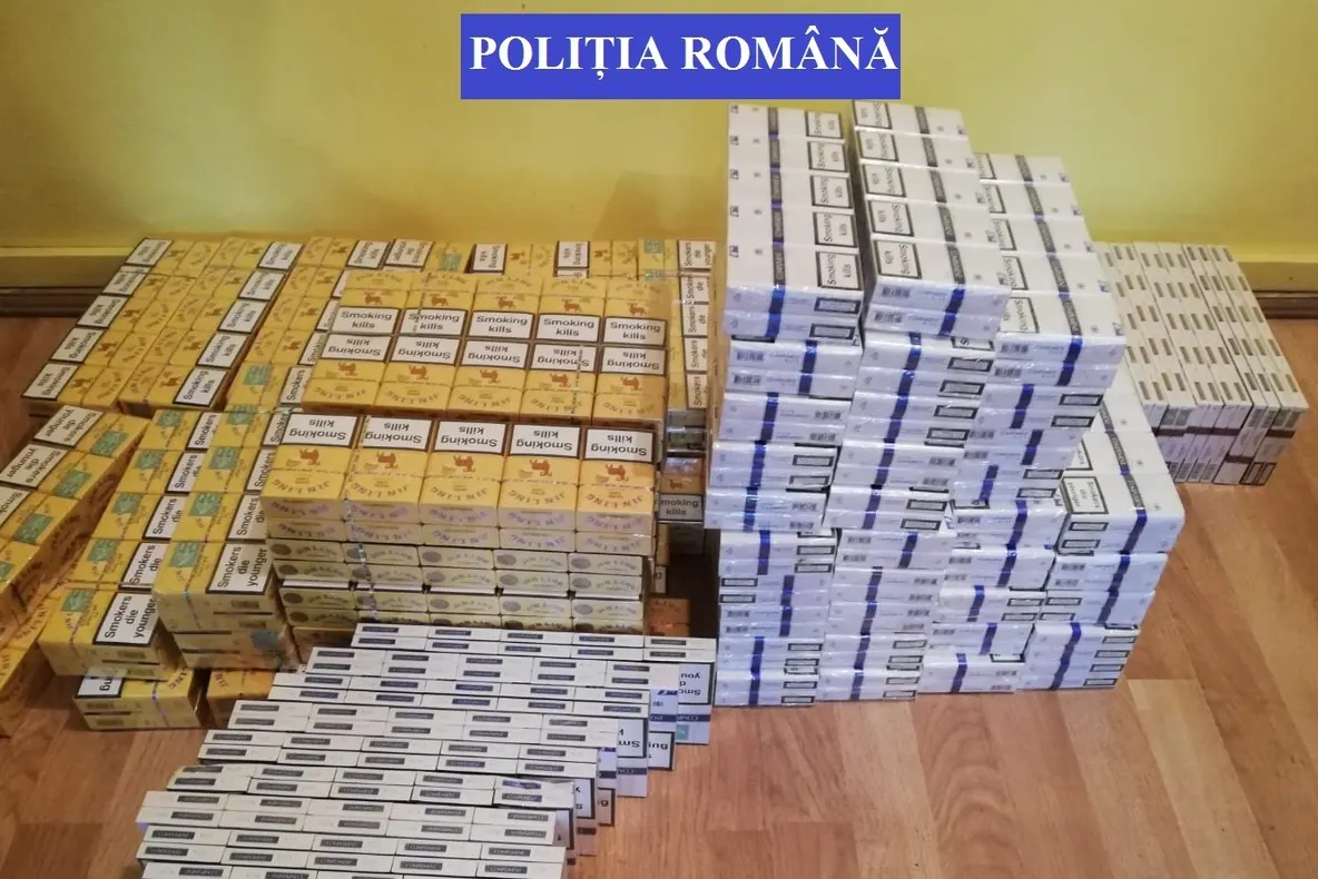 Contrabandistă prinsă cu peste 19.000 fire de țigarete din Ucraina