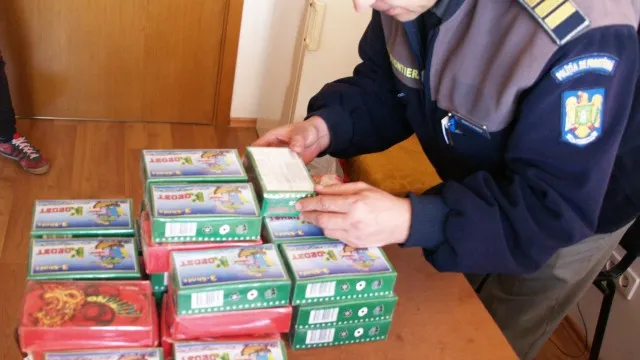 5.000 de petarde confiscate de poliţiştii de frontieră