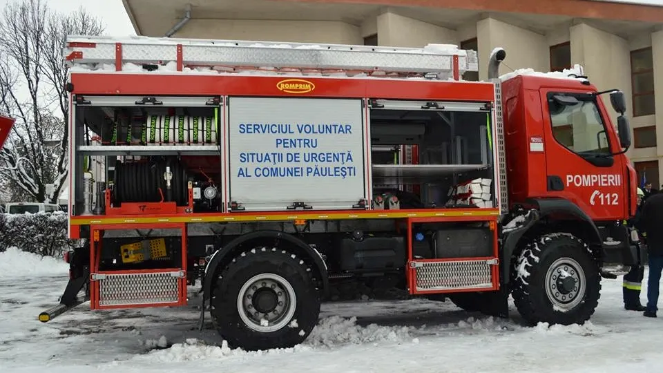 Autospeciale de pompieri pentru patru comune din județul Satu Mare