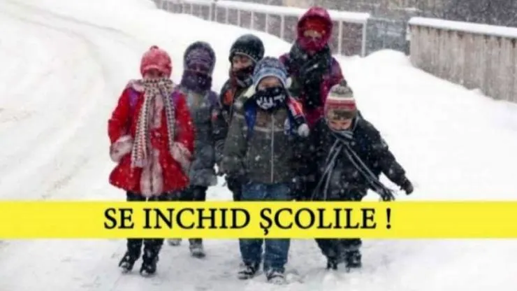Școlile vor fi închise vineri din cauza cazurilor de gripă