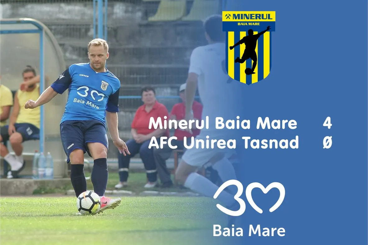 Liga 3 | Unirea Tășnad a pierdut în deplasare la Minaur Baia Mare