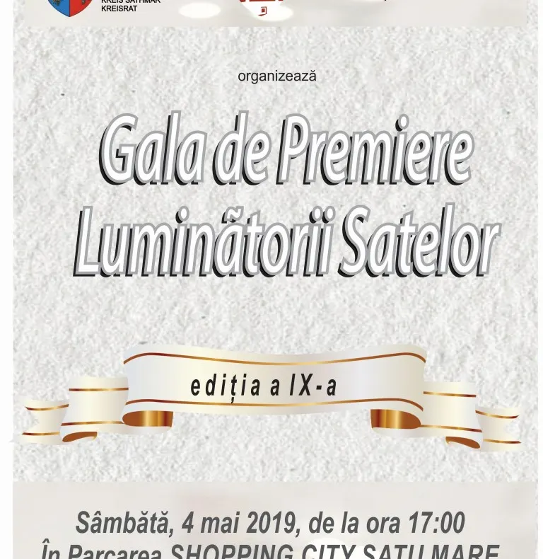 Gala de premiere ”Luminătorii satelor”, sâmbătă, în cadrul Festivalului Vinului