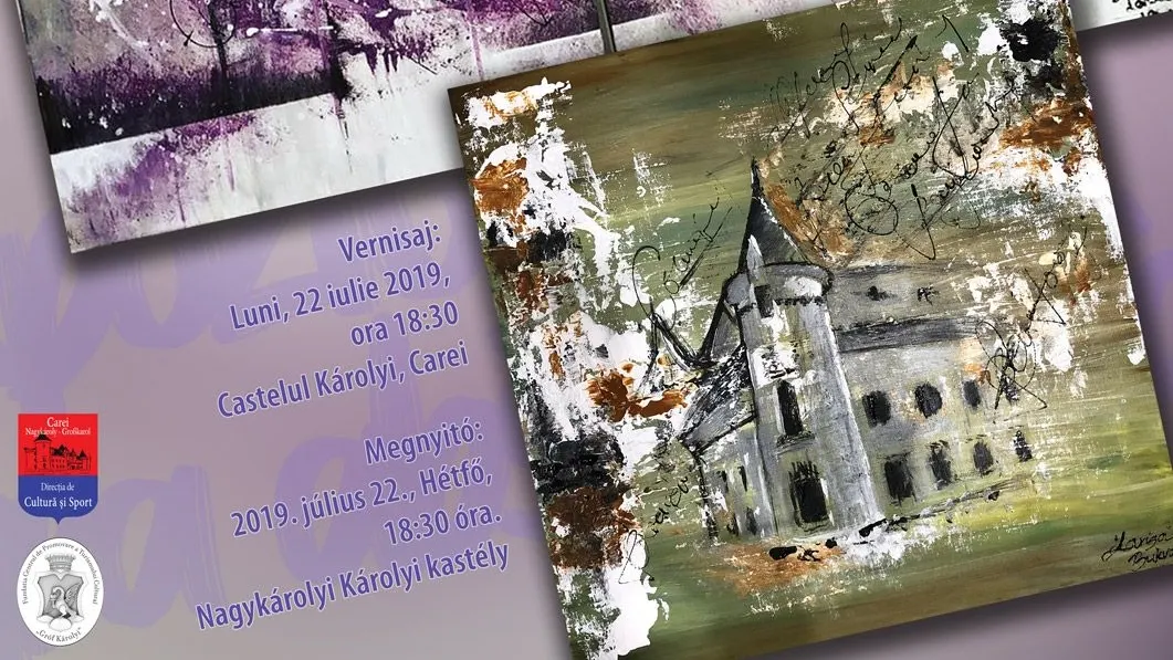 Expoziție de pictură abstractă „Fiica și tata”, semnată de careienii Larisa Bukva și Valentin Bukva