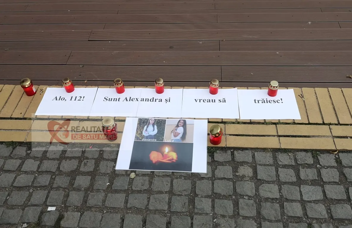 Protest la Satu Mare pentru Alexandra: ”Alo, 112? Sunt Alexandra și vreau să trăiesc!”