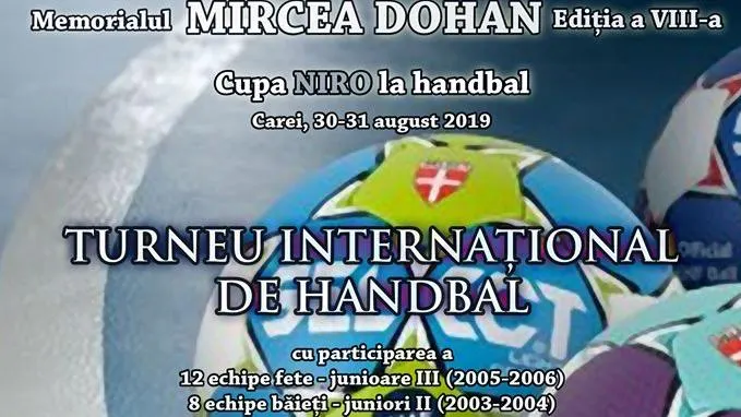 Handbal | În weekend începe Memorialul “Mircea Dohan”- Cupa NIRO