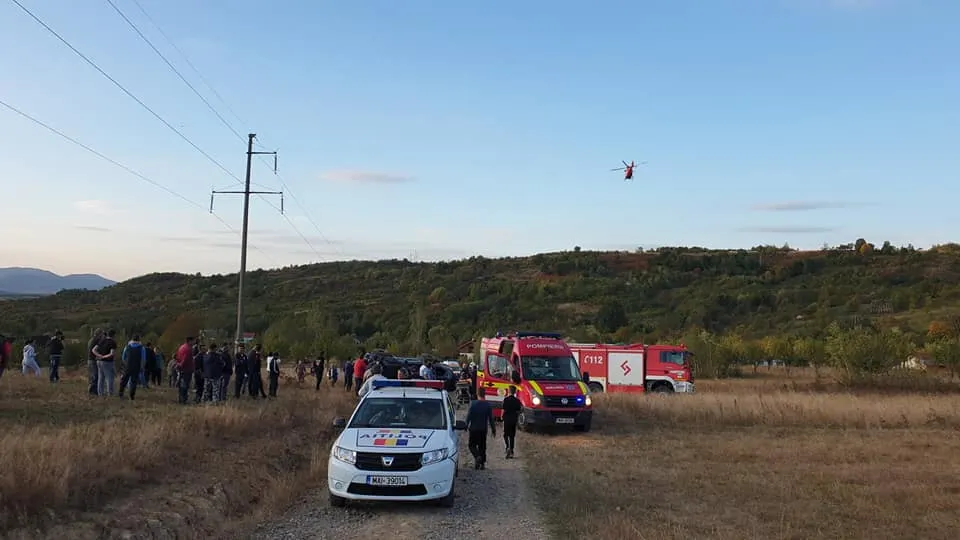 Accident grav în județ. Victimă transportată cu elicopterul SMURD