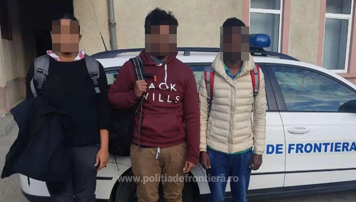 Trei cetățeni din Sri Lanka, care intenţionau să treacă ilegal granița, reținuți