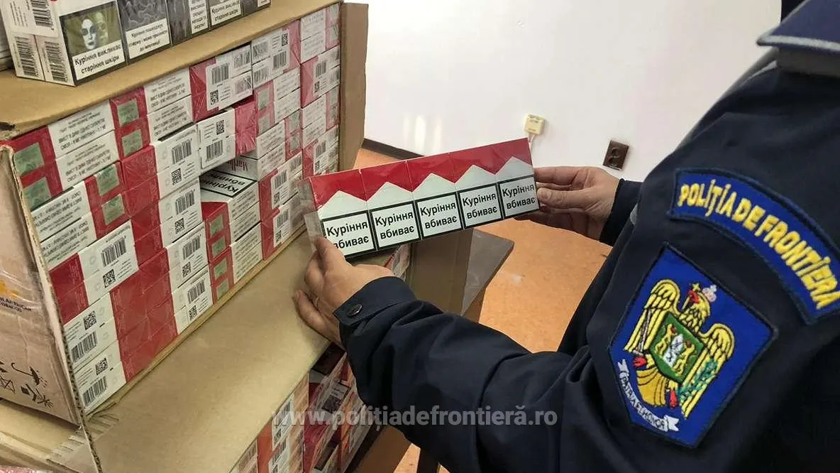 Contrabandist de țigări reținut de polițiștii de frontieră