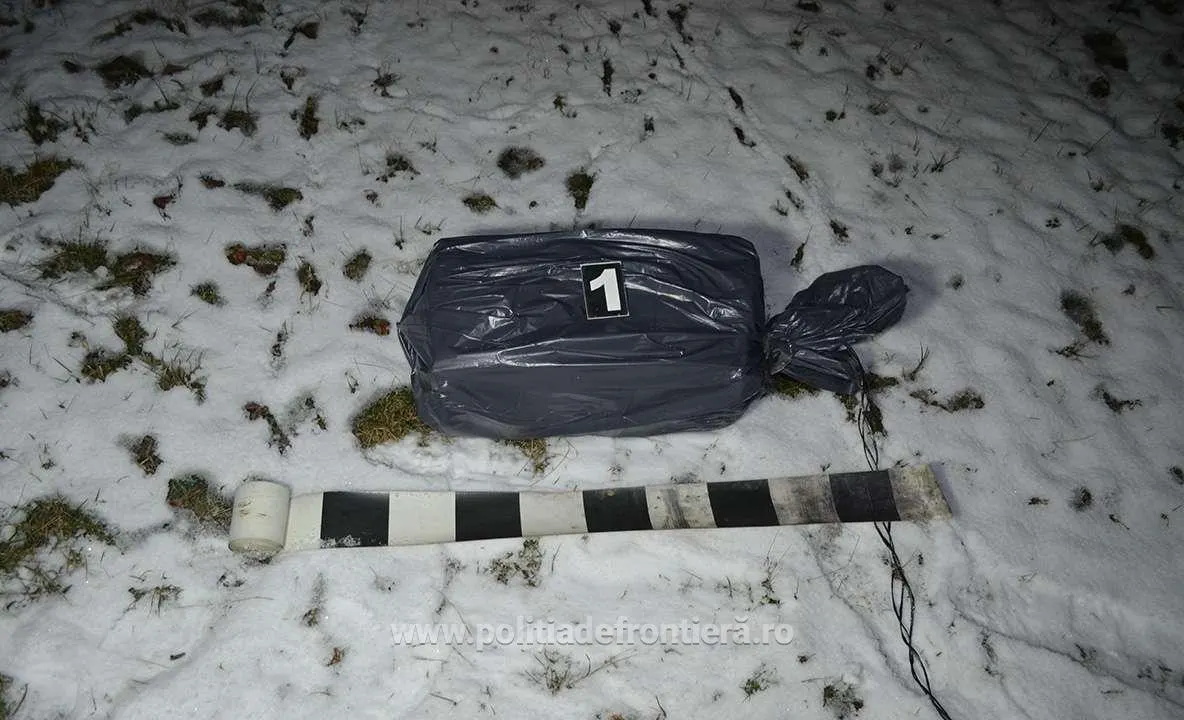 Contrabandă cu drona la frontiera de nord
