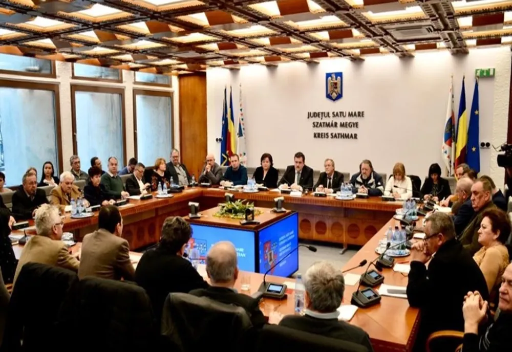 Sala mică de ședințe a Consiliului Județean Satu Mare, modernizată