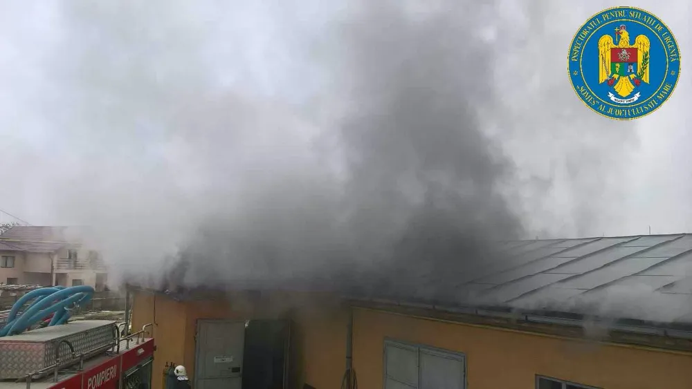 Incendiu la un atelier din municipiul Satu Mare