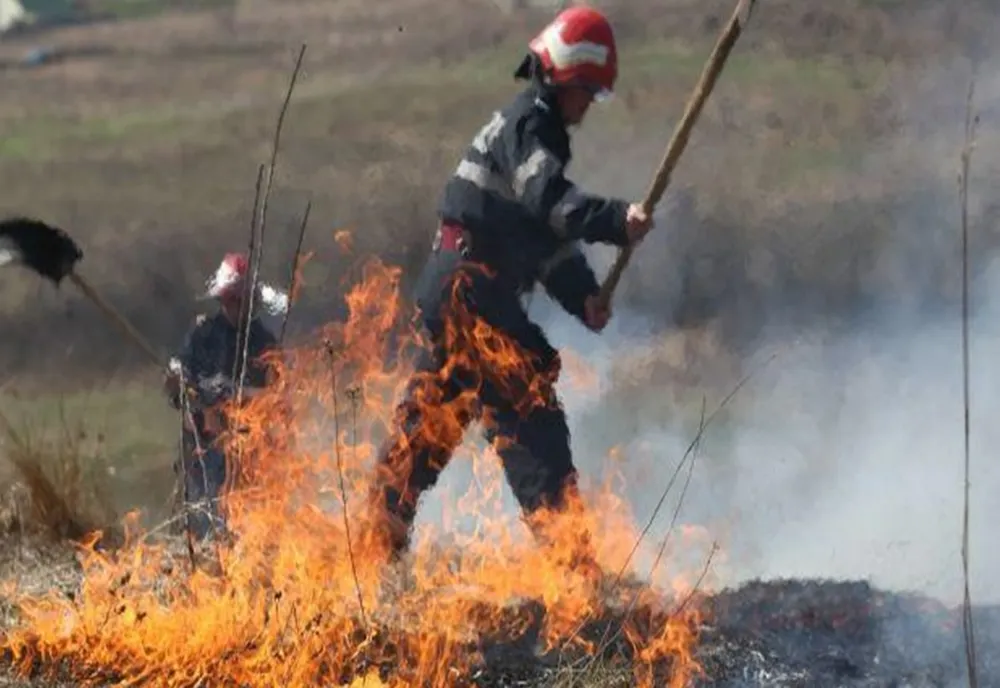 Pompierii sătmăreni fac apel la gospodari și fermieri să nu mai igienizeze terenurile prin incendiere
