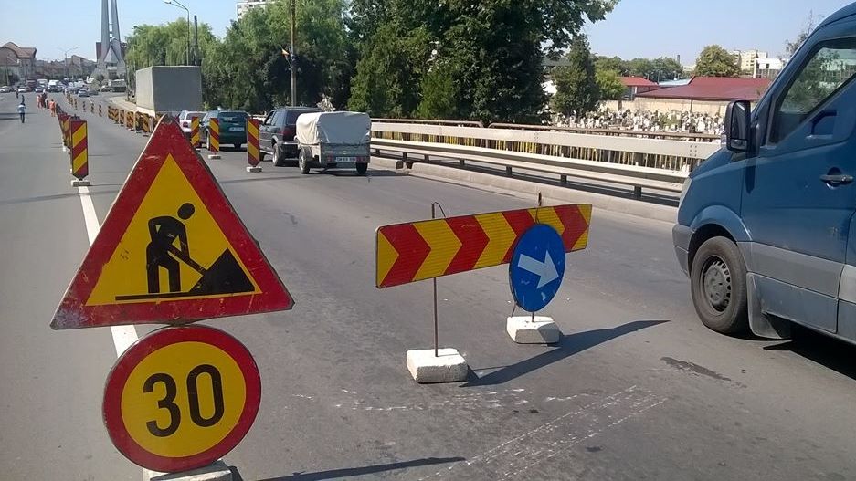 Restricții de circulație pe Podul Decebal! Mâine se reiau lucrările