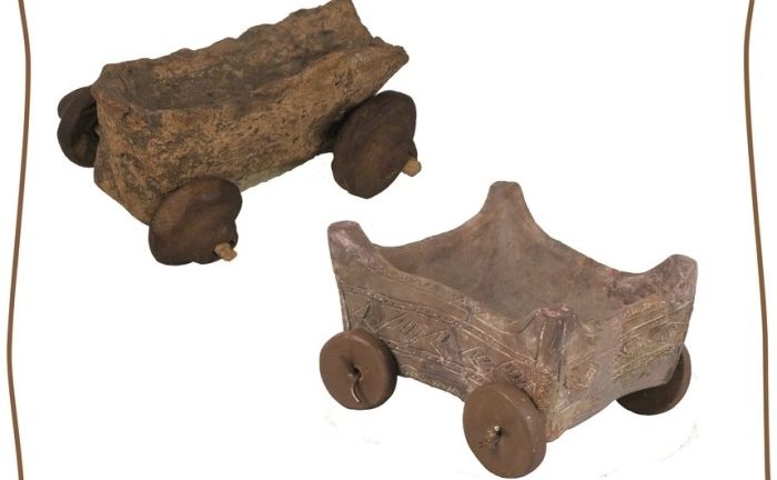 Un car miniatural preistoric din județul Satu Mare, expus la Muzeul Național de Istorie
