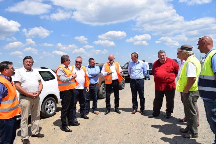 Conducerea CNAIR a venit să se asigure că au început lucrările la centura Sătmarului