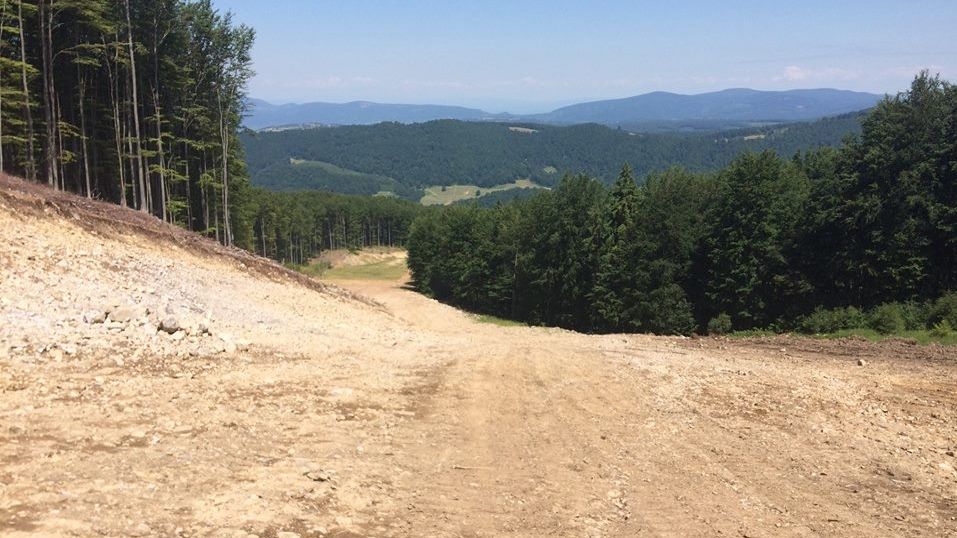 Lucrările la pârtia de schi de la Luna Șes, în grafic