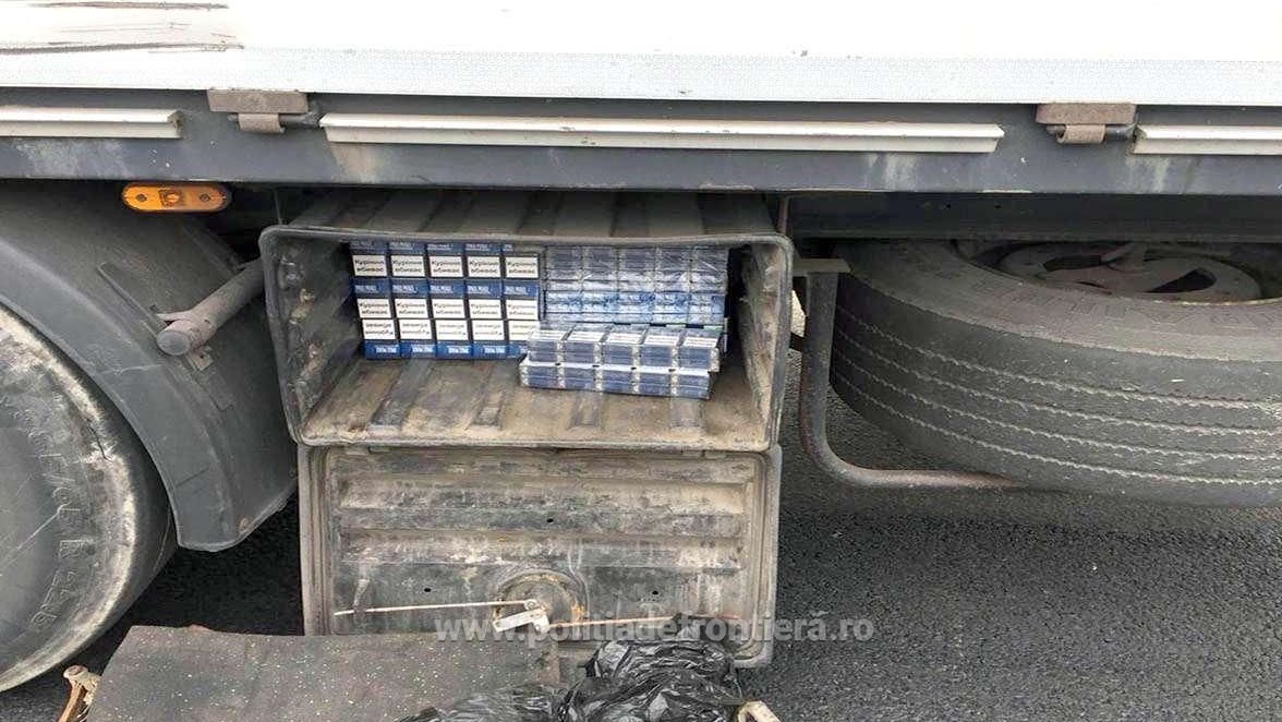 Țigări de contrabandă depistate de Tora, câinele Vămii Halmeu