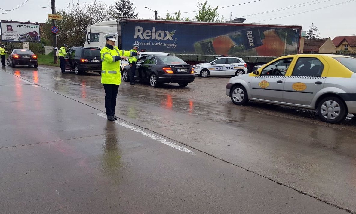 Filtre ale poliției pe străzile din Satu Mare