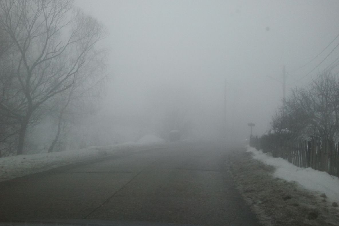 Cod galben de ceață în Satu Mare