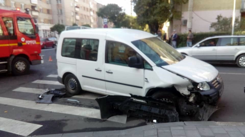Accident în centrul municipiului Satu Mare