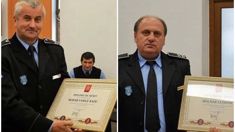 Polițiștii care l-au prins pe criminalul din Satu Mare, felicitați de primar