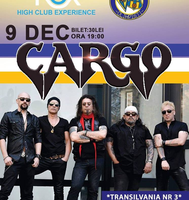 Concert Cargo, duminică, pentru susţinerea Olimpiei
