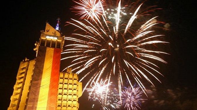 Show de artificii în noaptea de Revelion