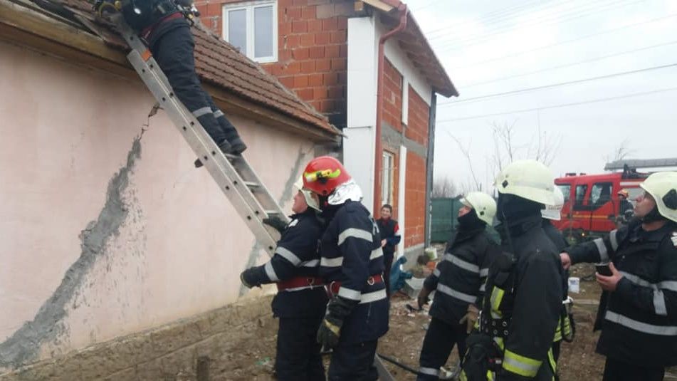 Incendiu pe strada Lazarului din municipiul Satu Mare
