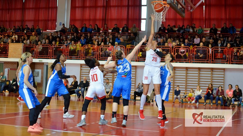 Baschet | CSM Satu Mare a câștigat primul meci din semifinala cu Olimpia CSU Brașov