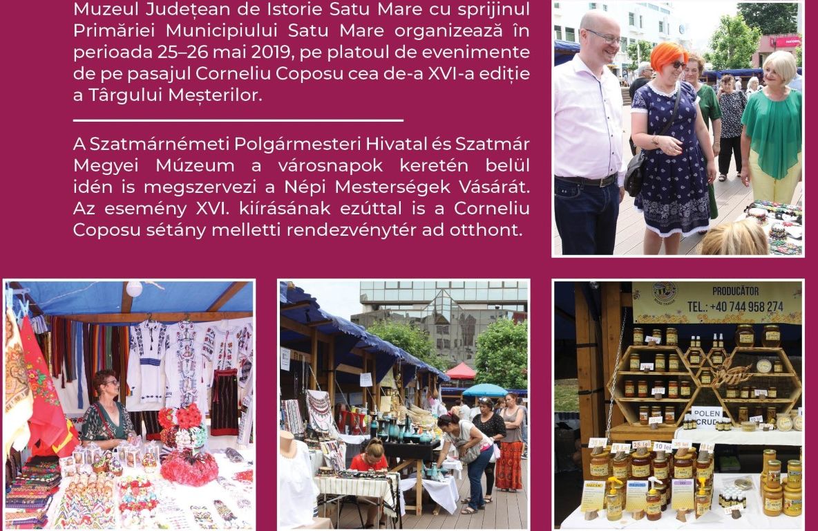 O nouă ediție a Târgului Meșterilor, la Satu Mare