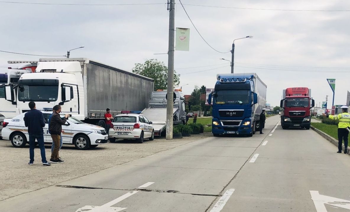 Polițiștii din Satu Mare, în acțiunea Truck &amp; Bus
