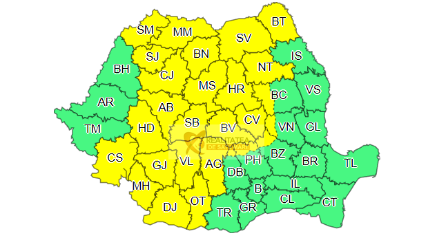 Cod galben de furtuni în judeţul Satu Mare