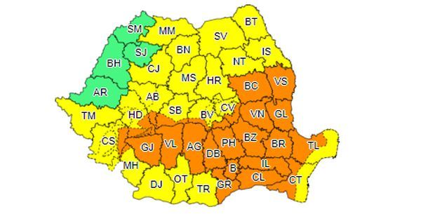 Județul Satu Mare, sub cod galben