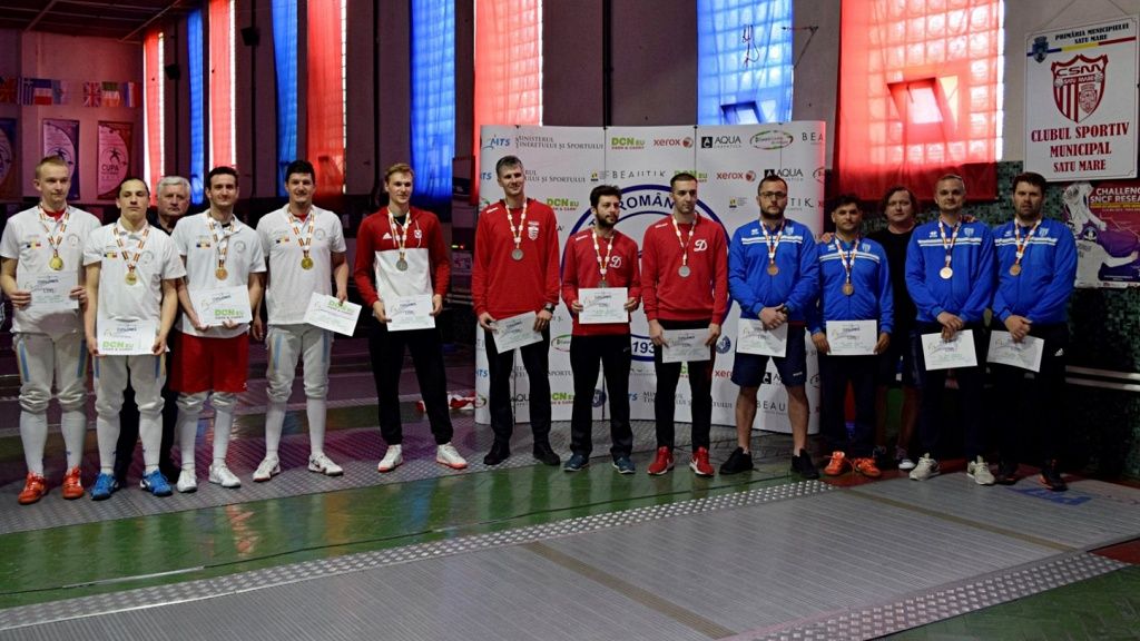Spadă | CSM Satu Mare a câștigat titlul național la spadă masculin
