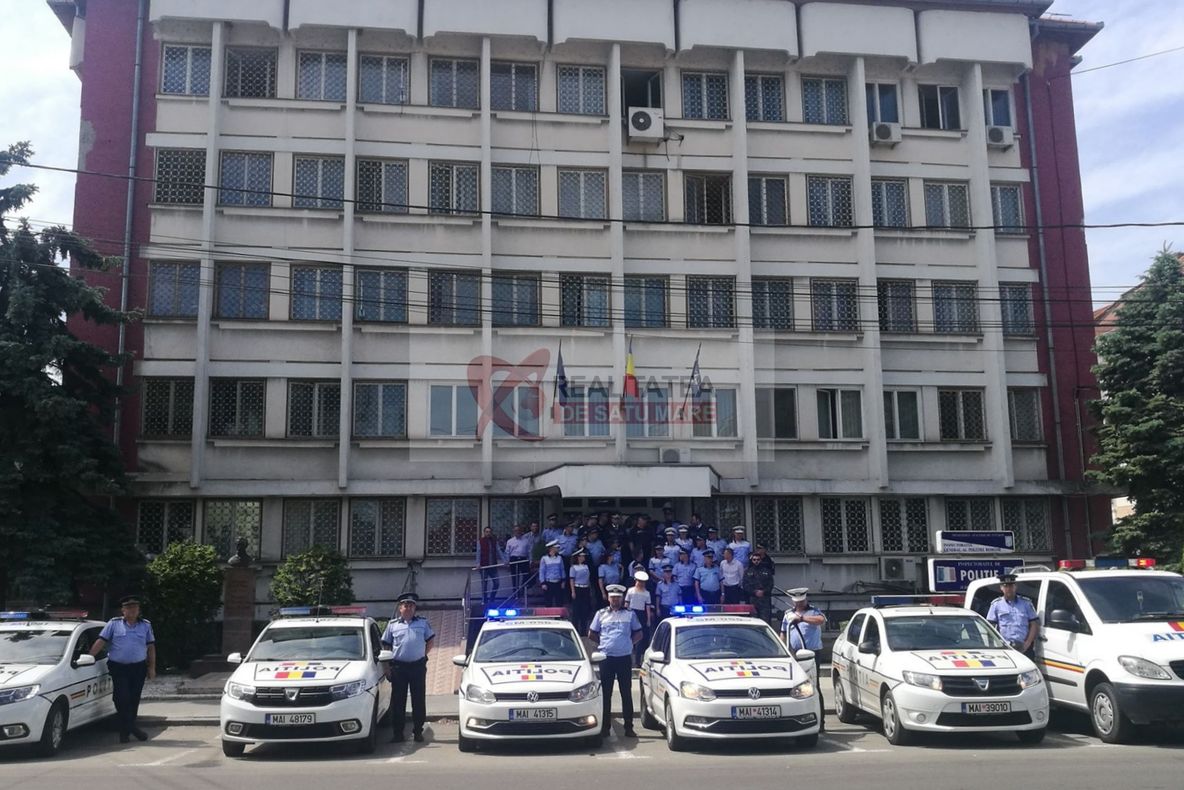 Moment de reculegere ținut de polițiștii sătmăreni în memoria colegului lor Cristian Amariei, ucis în misiune lângă Timișoara