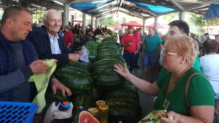 Campania ”Spune NU pungilor de plastic” a continuat, azi, la Satu Mare