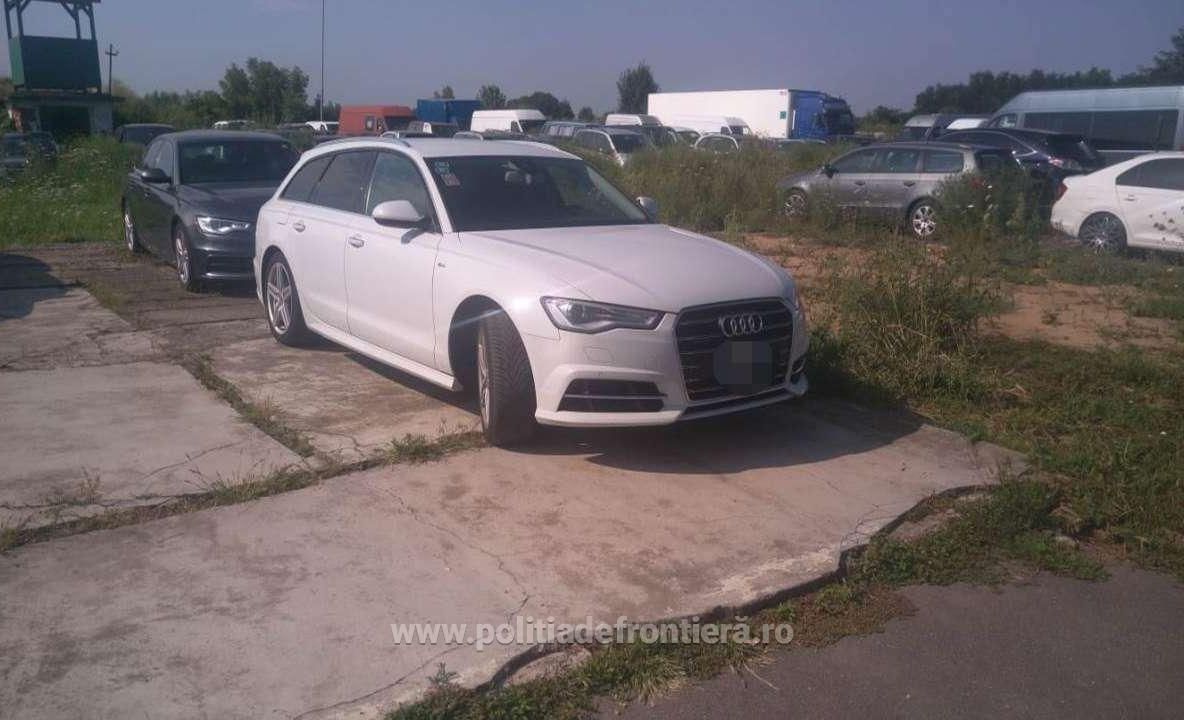 Audi A6, în valoare de peste 117 mii lei, căutat de autorităţile din Italia, descoperit la Petea