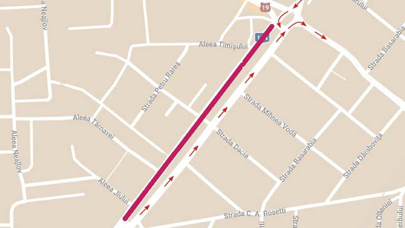 Bulevardul Cloșca din municipiu se închide parțial