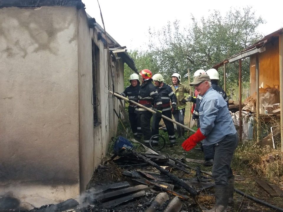 Incendiu puternic în județul Satu Mare