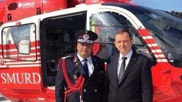 Prefectul Darius Filip, prezent în Jibou, la operaționalizarea punctului de operare aeromedical