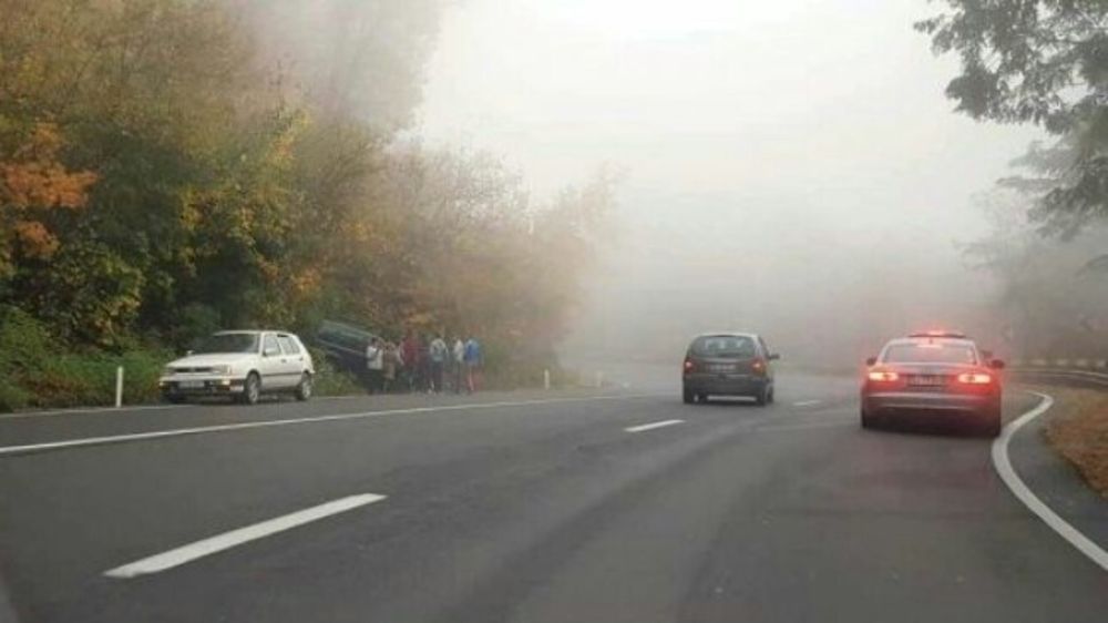 Mașină de Satu Mare, implicată într-un accident pe Meseș