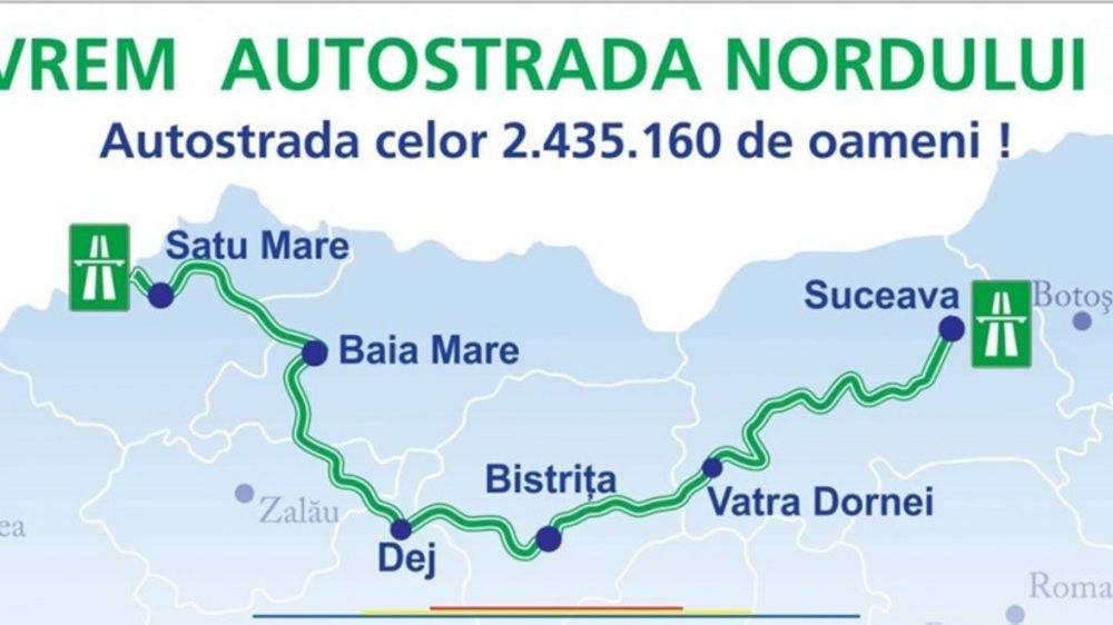 Ministrul Transporturilor a anunțat că licitația pentru Autostrada Nordului, care va lega Satu Mare de Suceava, va fi lansată luni
