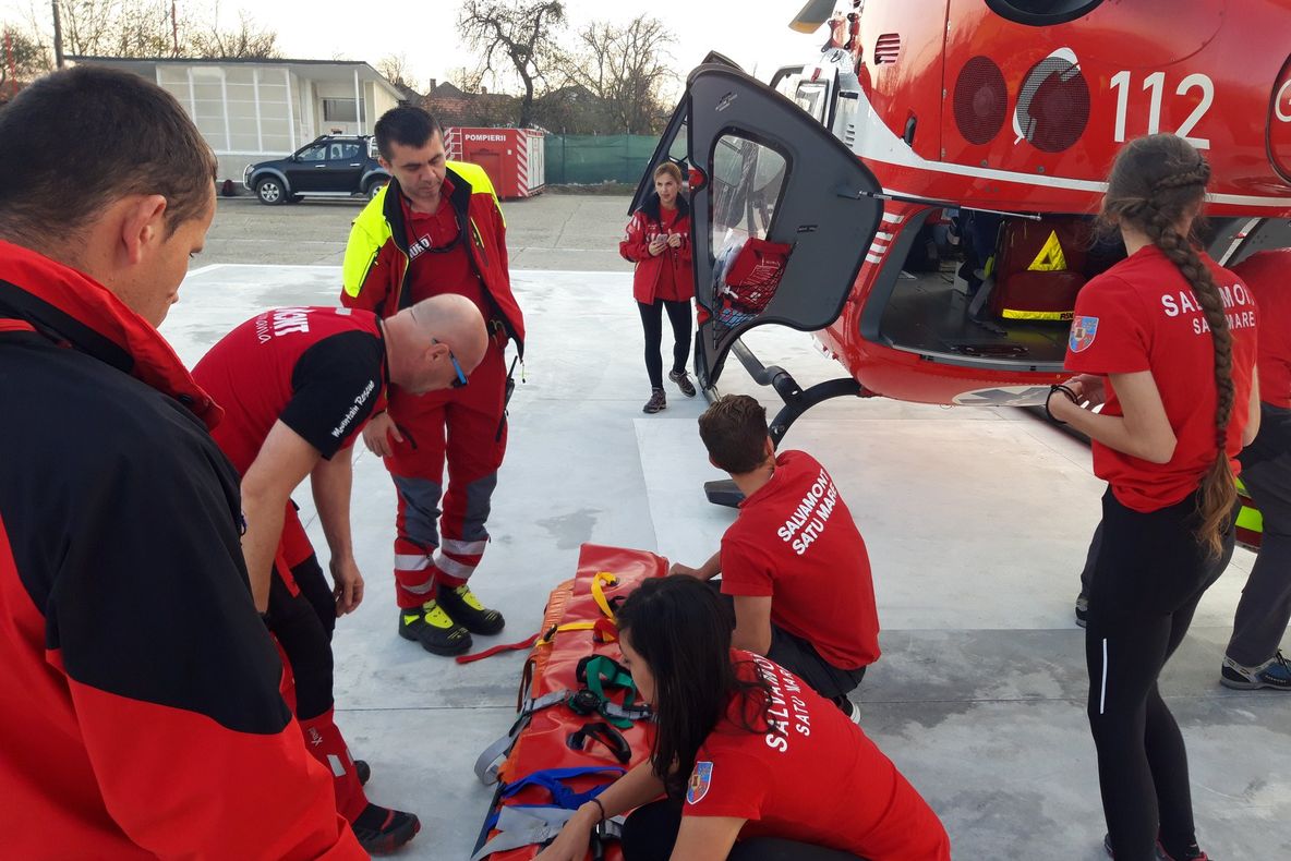 Exercițiu al salvamontiștilor sătmăreni