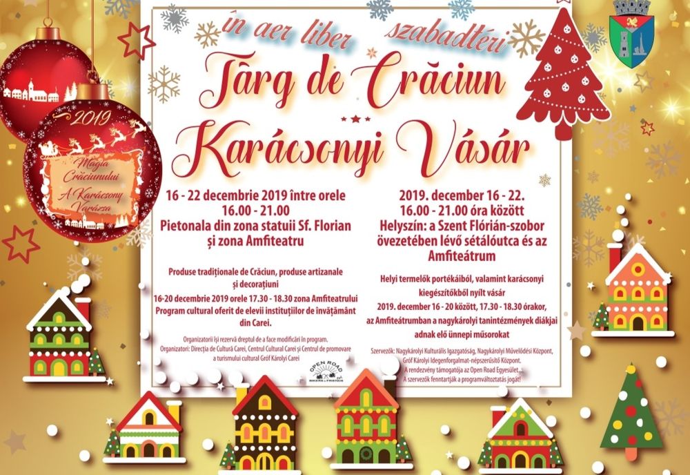 Se deschide Târgul de Crăciun la Carei