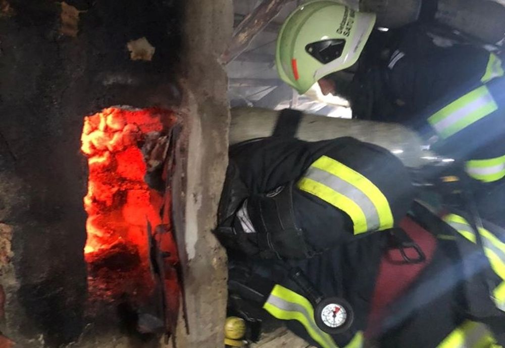 Incendiu provocat de un coș de fum necurățat