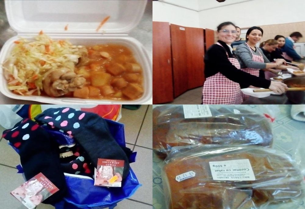 Voluntari de la Penitenciarul Satu Mare au gătit pentru oamenii străzii
