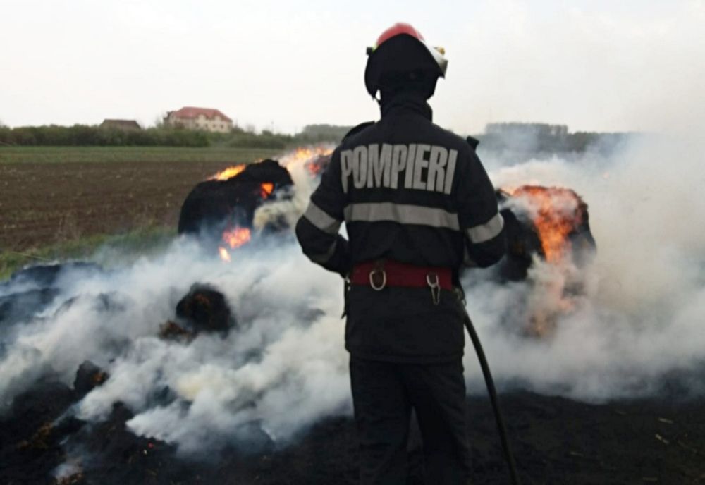 Incendiu la un grajd de animale din Doba