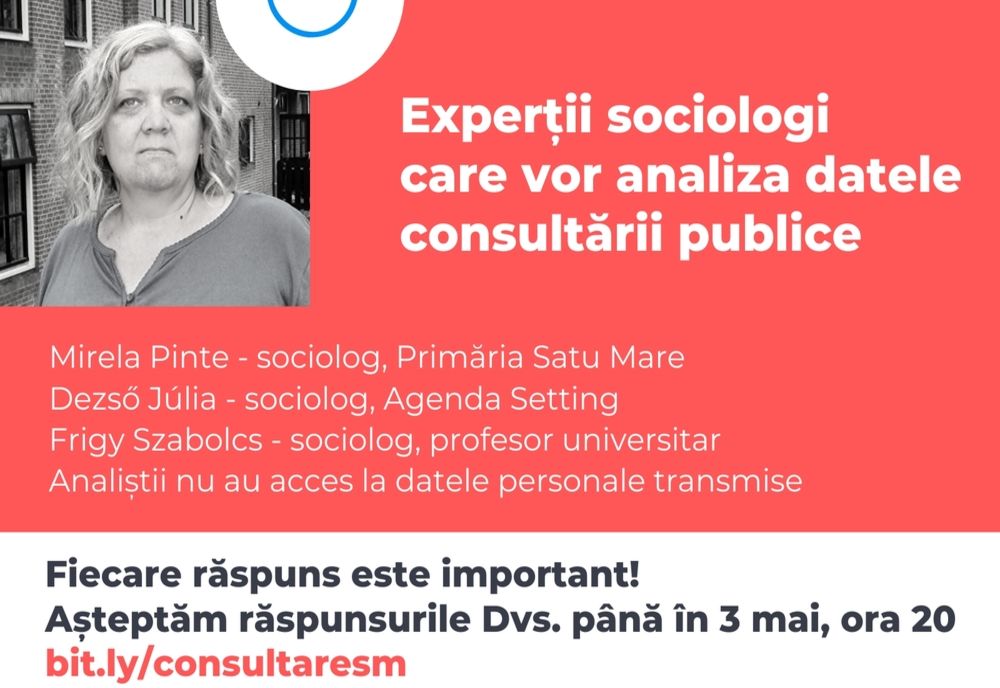 Proiect de relansare a vieții economice inițiat de Primăria Satu Mare. Răspunsurile consultării publice, așteptate până duminică, ora 20,00