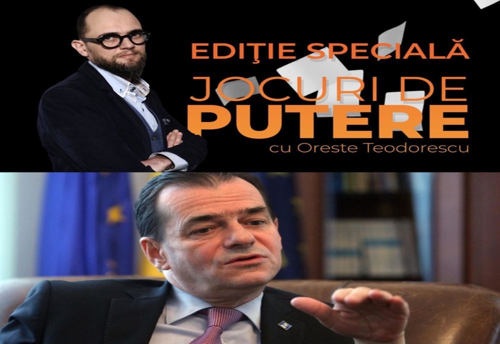 Premierul Ludovic Orban la "Jocuri de Putere" duminica de la ora 21:00